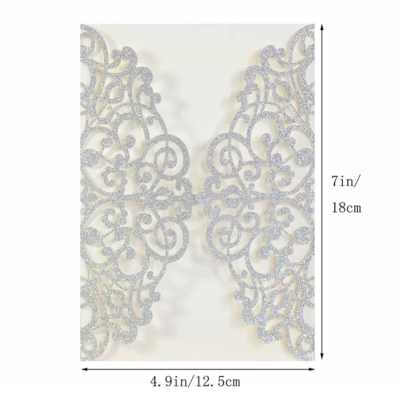 10Pcs Wedding Invitations Cards Tags Greeting Card Vintage Wedding Bridal Shower Engagement Sweet Birthday Gift Party Supplies