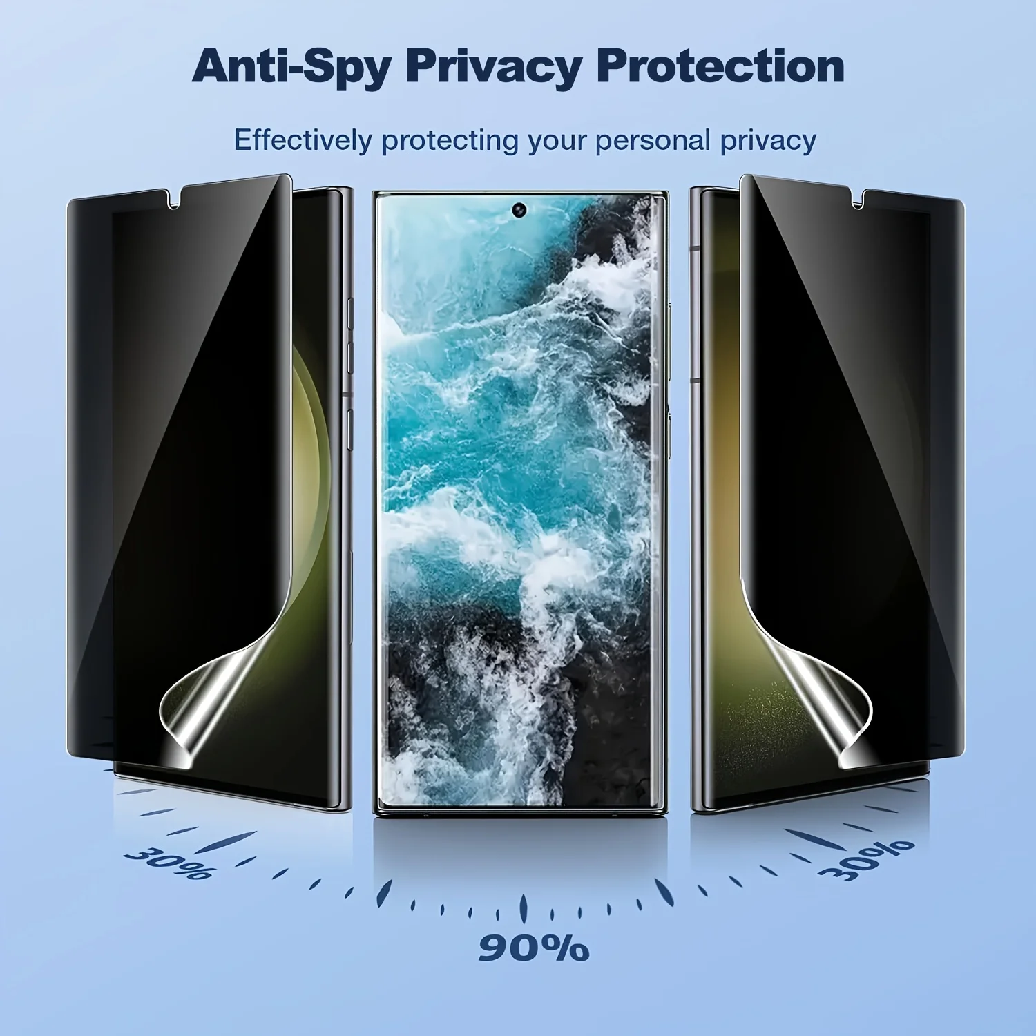 3-Pack Privacy Hydrogel Screen Protector Film
