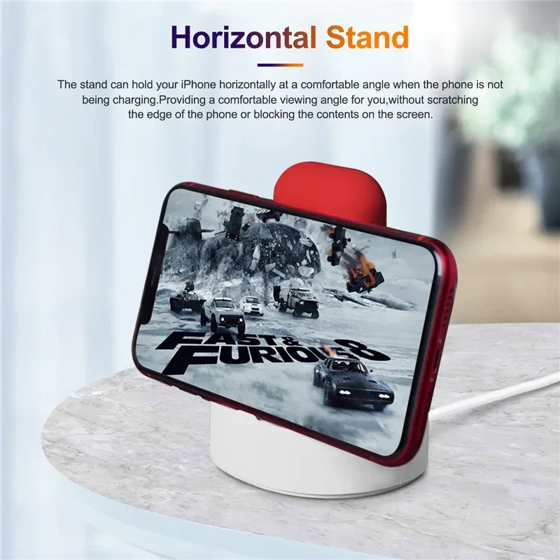 Phone Watch Earphone Silicone Charging Stand Holder 3 In 1 for IPhone 14 15 Pro Max IWatch Airpods Pro 2 3 apple watch charger stand,phone mount holder,apple watch charging bracket,watch display stand,galaxy watch charger stand,phone watch storage rack