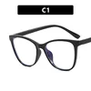 Fashionable Oversized Cat Eye Glasses Frame for Prescription Eyewear Short Sight Eyewear 0 -0.5 -1 -1.25 -1.5 -1.75 -2.0 To -6 2