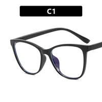 Fashionable Oversized Cat Eye Glasses Frame for Prescription Eyewear Short Sight Eyewear 0 -0.5 -1 -1.25 -1.5 -1.75 -2.0 To -6 2