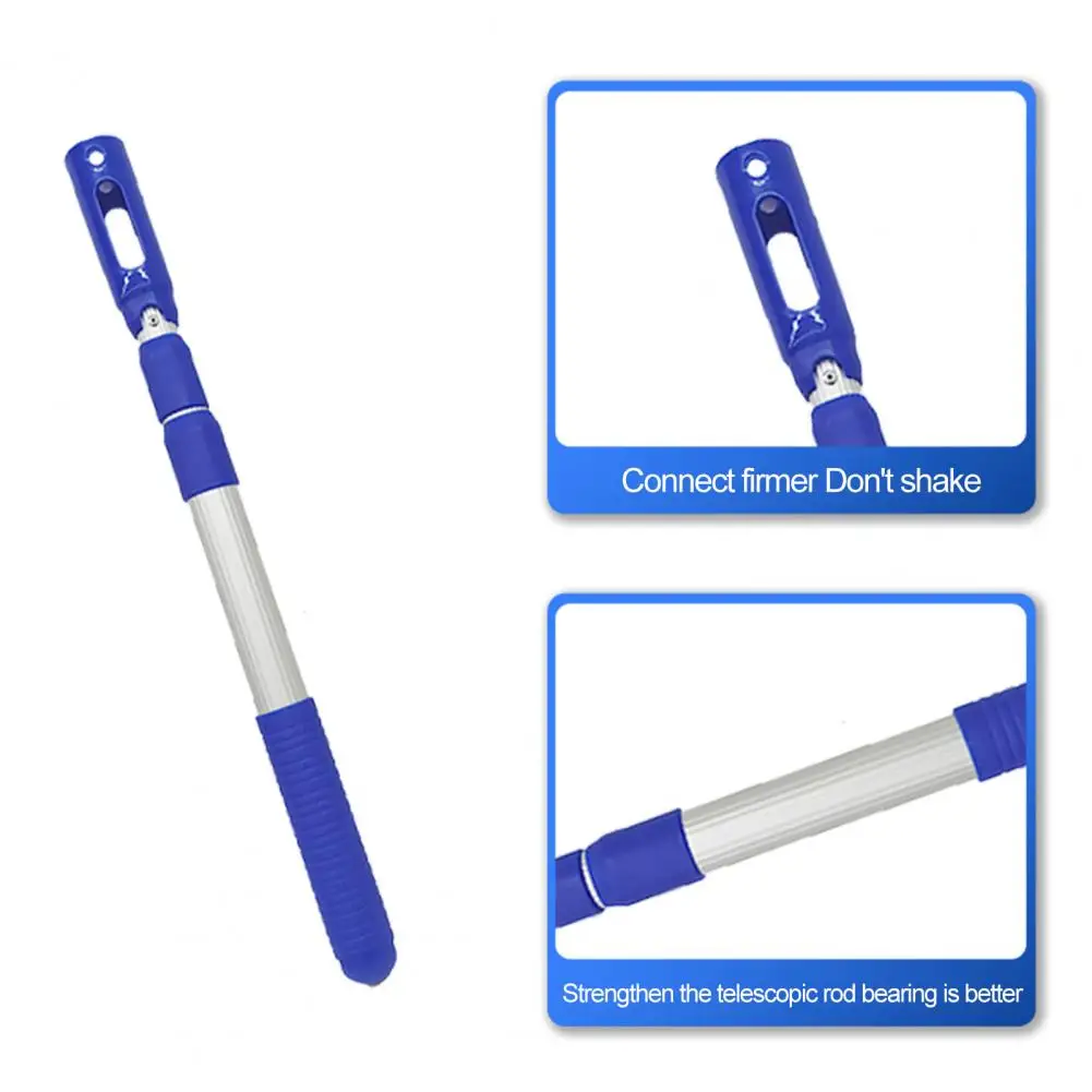 Telescopic Pool Cleaner Handle Rod Fishing Net Supplies 150cm For Pool Cleaning Swimming Pool Cleaning Kit