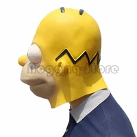 Прекрасный косплей, семейный вместе, большие глаза, рот, забавная маска на Хэллоуин, анфас, головной убор, костюм, реквизит для карнавала, вечеринки, Марди Гра — изображение 4