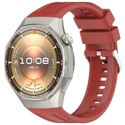 Sports Silicone Strap - Original Comfortable Bracelet Band for Smartwatch Wristband (Red)