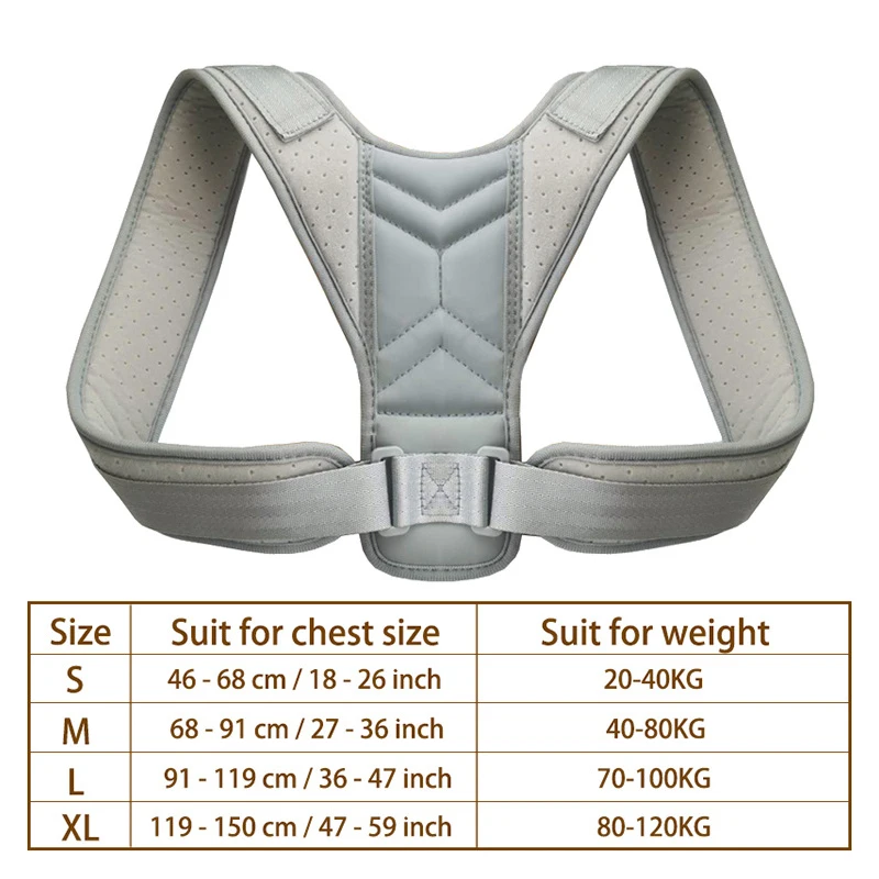 Back Posture Correction Belt Hunchback Corrector Adult Men and Women Sitting Posture Correction Belt Shoulder Straight Back 6