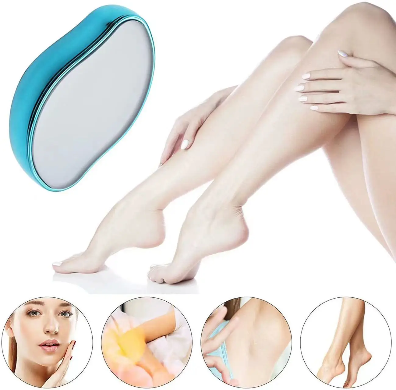 2022 Hair Removal Crystal Physical Eraser Glass Hair Remover Painless Epilator Easy Cleaning Reusable Body Care Depilation looen crystal physical hair removal eraser glass hair remover painless epilator easy cleaning reusable body care depilation tool