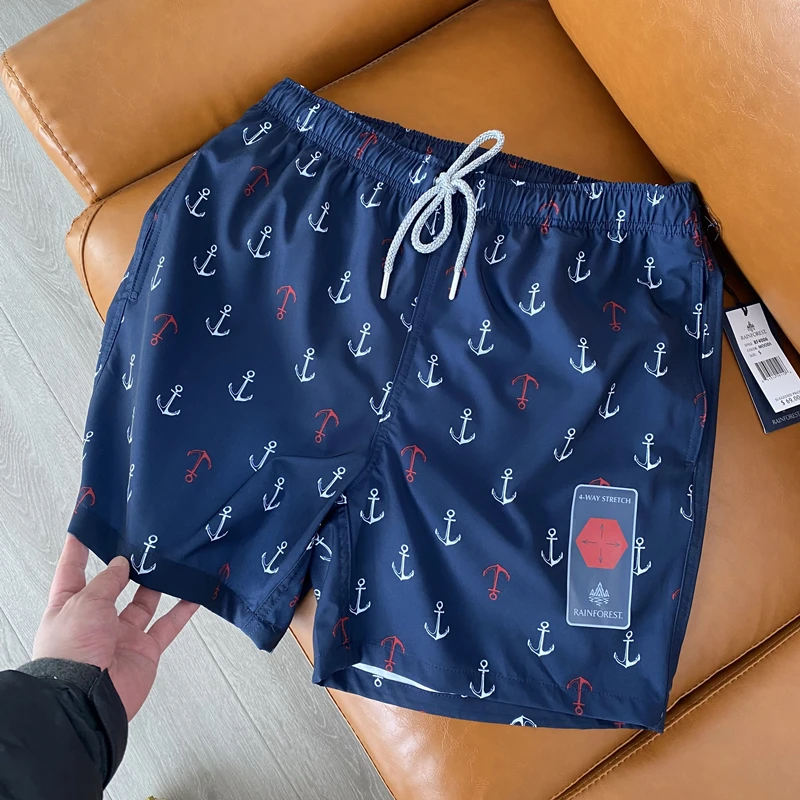 Mens Swim Trunks Fishing Shorts Quick Dry Swim Shorts with Mesh Lining Mens Trunks Beach Hiking Casual