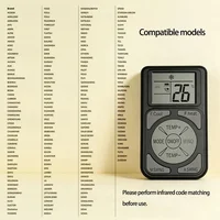 Télécommande universelle LCD pour mini climatiseur Q58 – Contrôleur de climatiseur portable à faible consommation avec écran LCD, remplacement universel 5