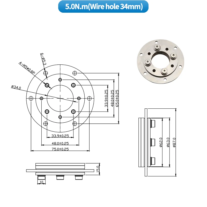 5.0N.m(hole 34mm)