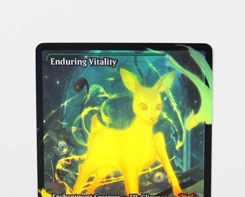 Foil Enduring TCG Magical Proxy Cards Game Quality Proxy Courage Curiosity Gathering Board Playing Game Trading Cards