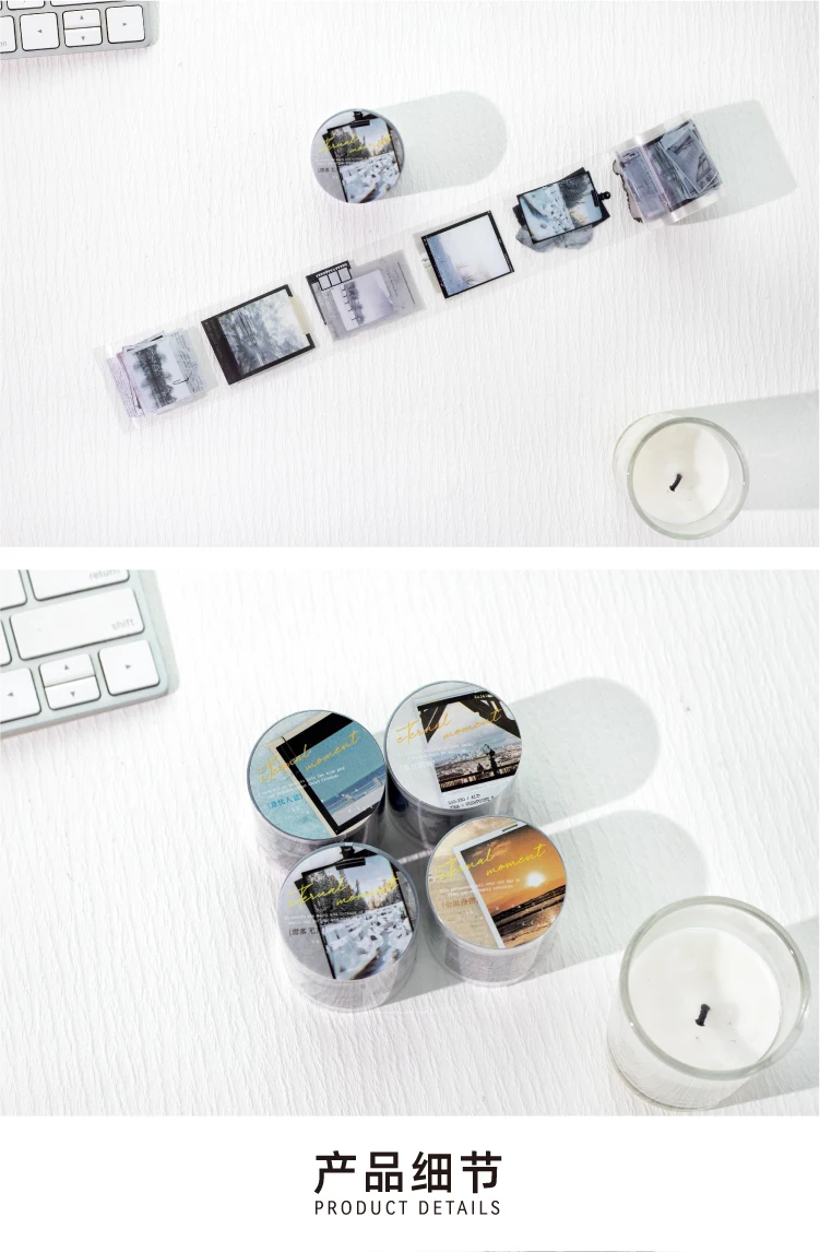 40mm*2m Ästhetische Schreibwaren Aufkleber Washi Tapes Scrapbooking Liefert DIY schreibwaren Journaling Masking tape – Detail 9