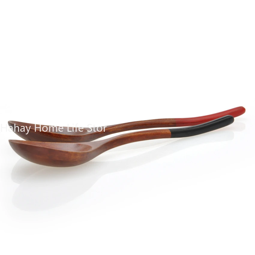 Wooden Spoon Bamboo Kitchen Cooking Utensil Tool Soup Teaspoon Catering