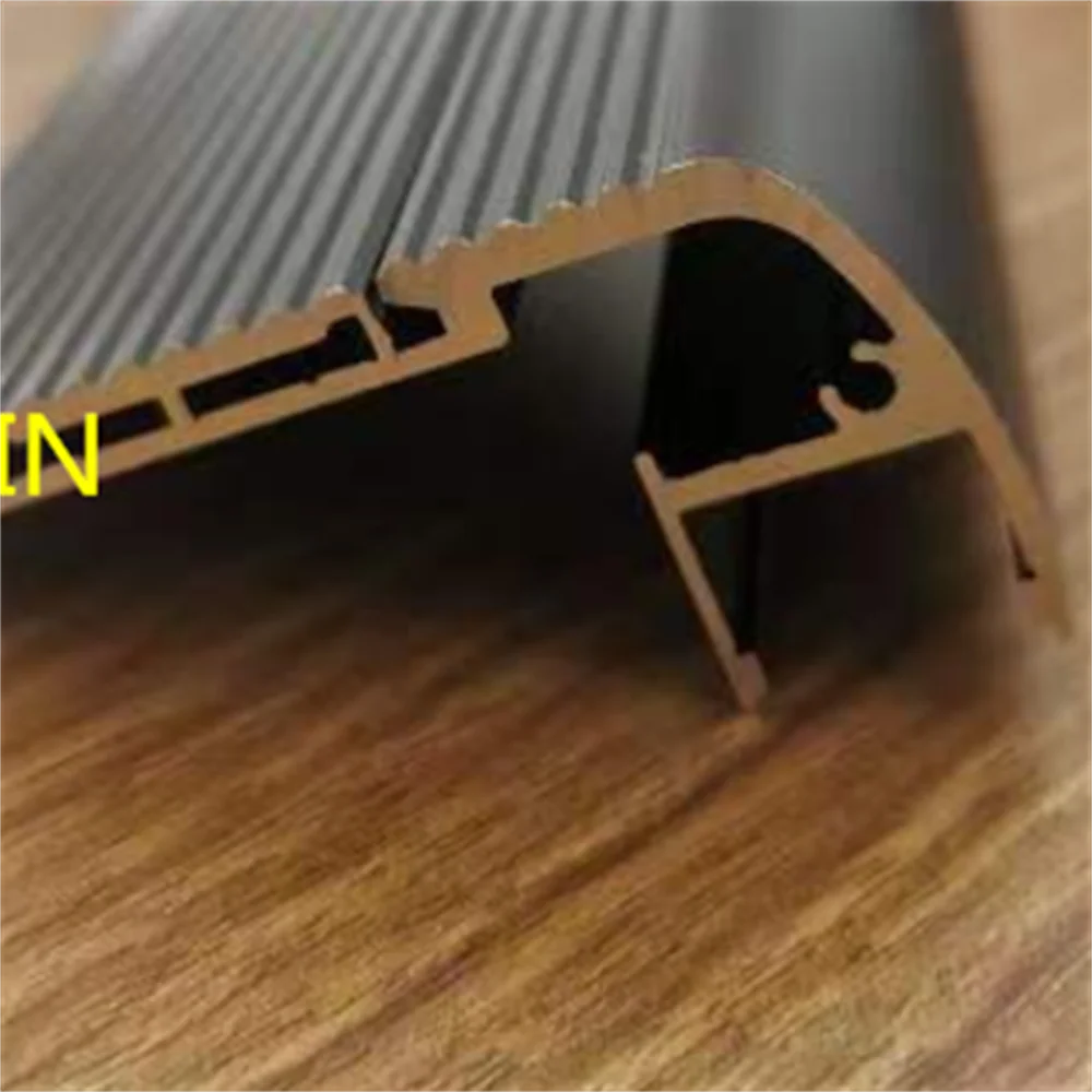 

1M/PCS black Aluminum profile stair step lighting led strip for clothing aluminum profile smart led cabinet light