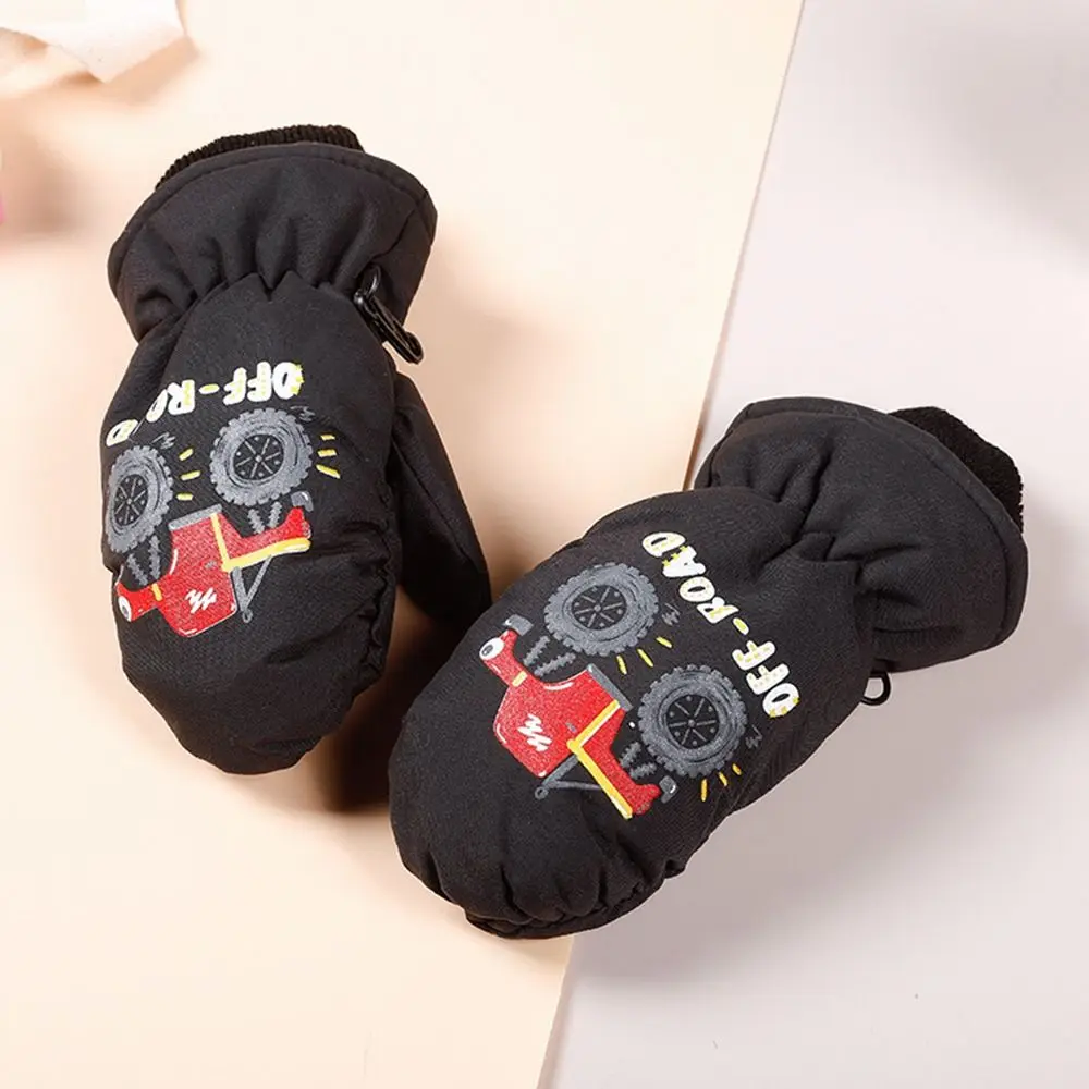 Waterproof Children Ski Gloves Cotton Mittens for Kids Winter Sports
