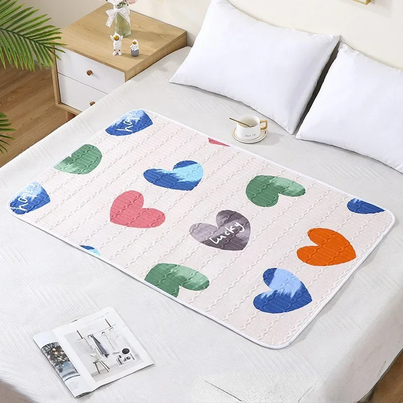 Mattress Urine Mat Baby Products Waterproof Washable Cartoon Bed Protector Diaper Bedding Urine Pads Cloth Breathable