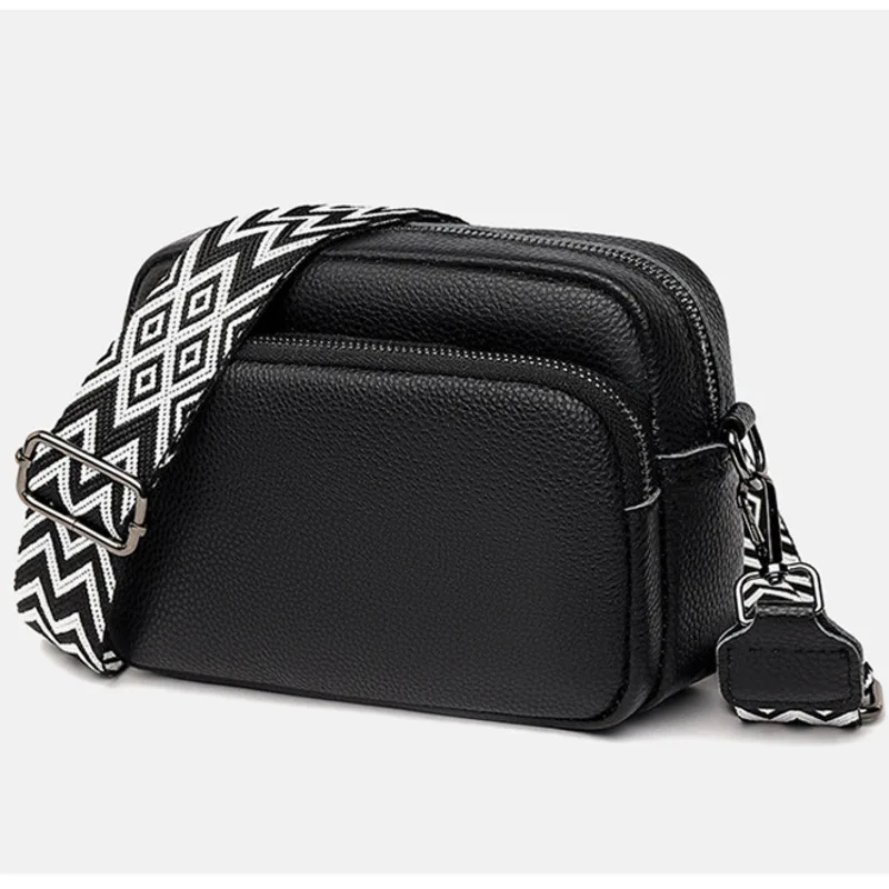 Cowhide Handbags Pattern Women For Shoulder Bag Textured Leather Crossbody Casual High-Quality Messenger Versatile Luxuryfashion