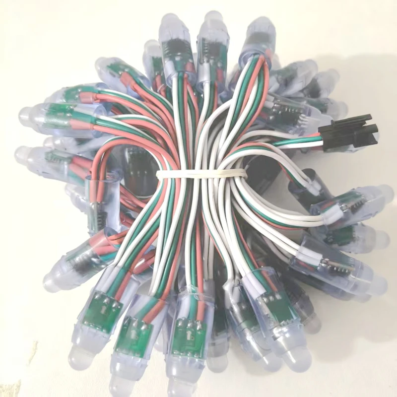 10/15CM DC5V 50PCS WS2811 IC LED Module Light 12MM Full Color Waterproof IP68 LED String For Festival Decorative Pixel Lamp
