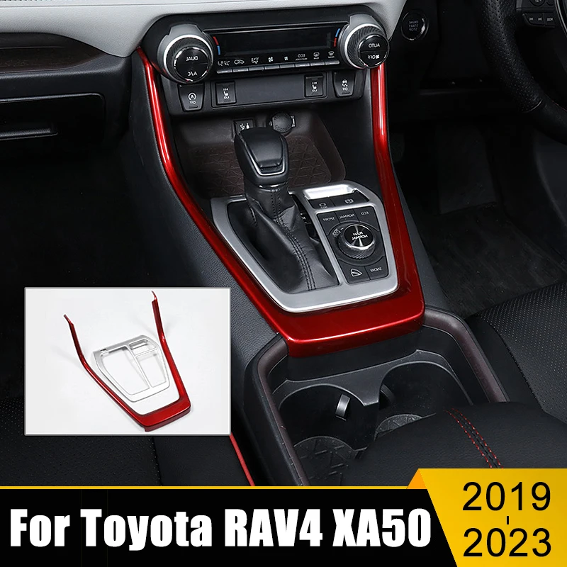 

For Toyota RAV4 2019 2020 2021 2022 2023 RAV 4 XA50 Hybrid ABS Car Gear Shift Panel Cover Trim Sticker Decoration Accessories