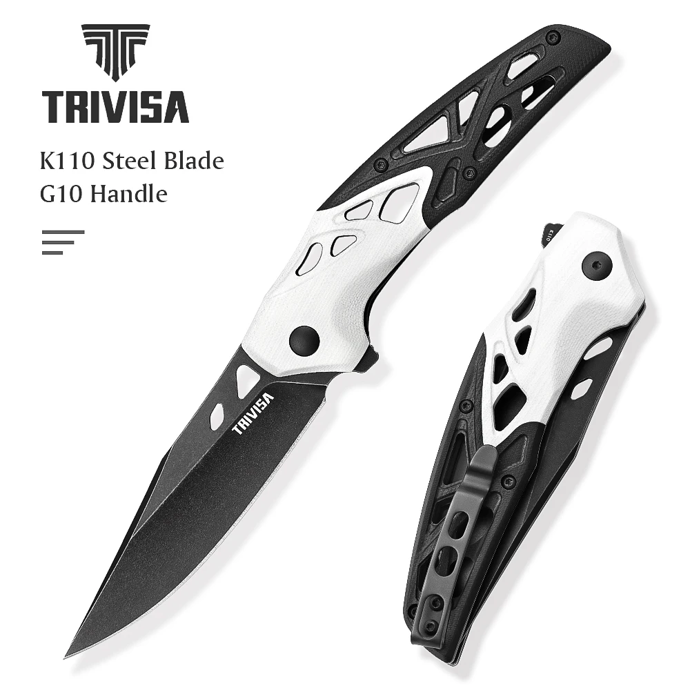 trivisa-folding-pocket-knife-for-men-with-clip-374-coating-stonewash-k110-steel-bladeedc-outdoor-camping-utility knives