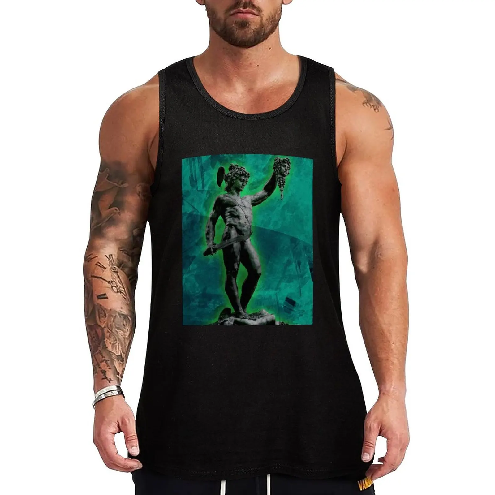 

New Perseus Tank Top sleeveless shirt man gym top Gym T-shirts for men