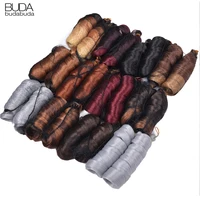 Boucles françaises tressage cheveux 24 pouces boucles en spirale synthétiques tresses Extensions de cheveux pour les femmes pré étirées vague lâche tressage cheveux 4