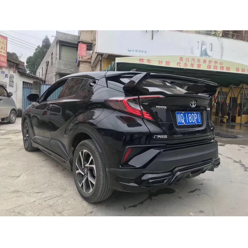 

Car Styling High Quality ABS Plastic Unpainted Color Rear Spoiler Trunk Lip Wing For Toyota CHR C-HR 2016 2017 2018 2019