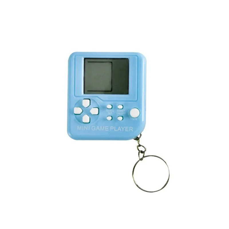 Portable Retro Classic Macaron Colors toys pets Mini Handheld Game kids games electronics handheld brain game With Keychain 3