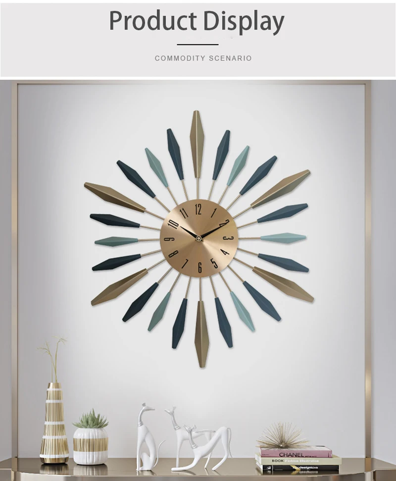 3D Creative Art Windmill Wall Clock Mute Quartz Wall Clocks for Home Living Room Decor Nordic Fashion Watch Clocks