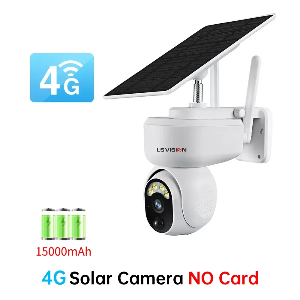 LS VISION 4MP 4G Sim كاميرا تعمل بالطاقة الشمسية ف...