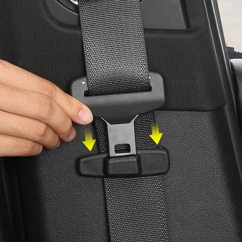 2pcs Car Seat Belt Protection Clip Strong Seat Belt Clamp Buckle Holder Limiter Tightness