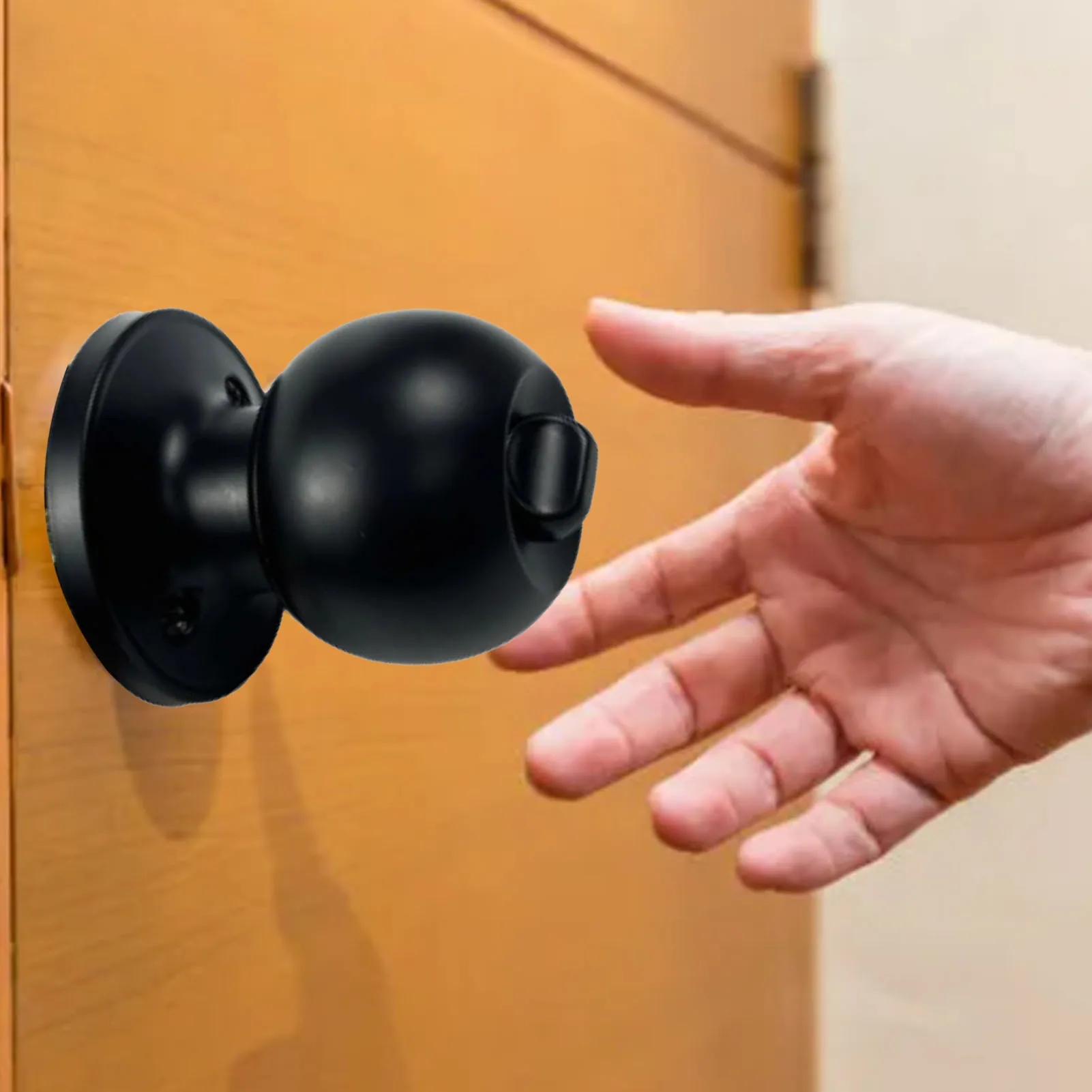 Bathroom Handle Lock Bathroom Lock Round Handle for 30‑50mm Thick Door with 3 Keys Round for Room Door door knobs