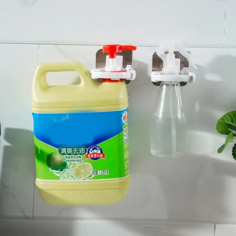 NEW Bathroom Organizer Wall Mounted Shampoo Bottle Shelf Shower Gel Rack Liquid Soap Holder Self Adhesive Shelves Hanger 3