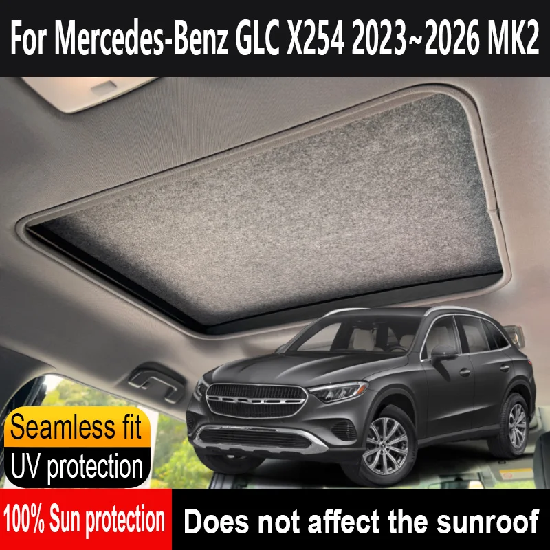Adatto per Mercedes Benz GLC SUV X254 2024 2025, parasole per parabrezza, parasole per parabrezza anteriore pieghevole, accessori interni auto