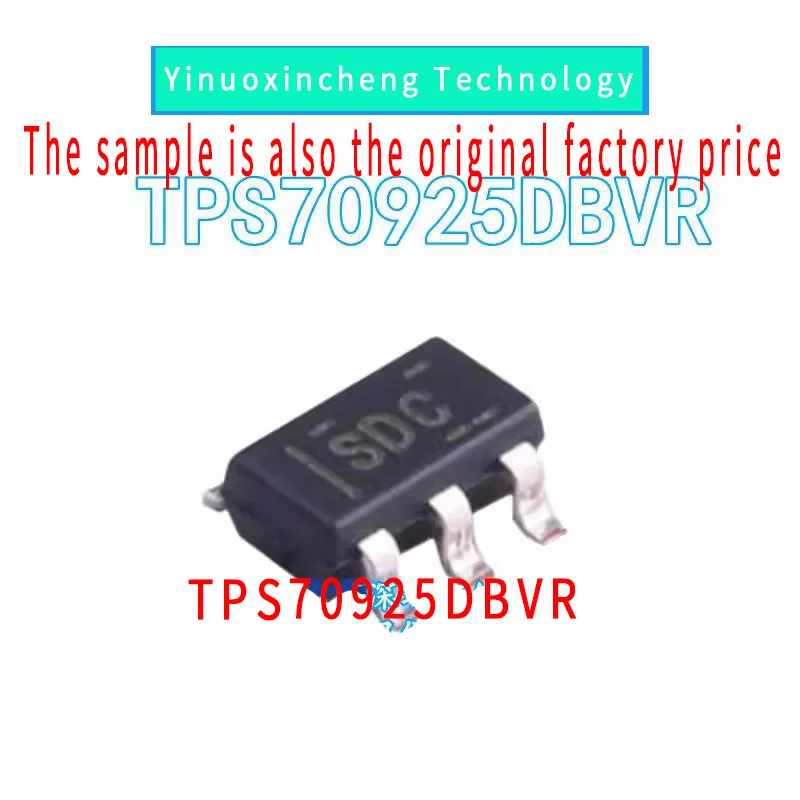 10PCS/LOT Original genuine TPS70925DBVR SDC low-voltage drop voltage regulator (LDO) chip SOT-23-5 new original tps76701qpwpr pt76701 smt htssop 20 fast transient response 1a low voltage drop stabilizer chip ic