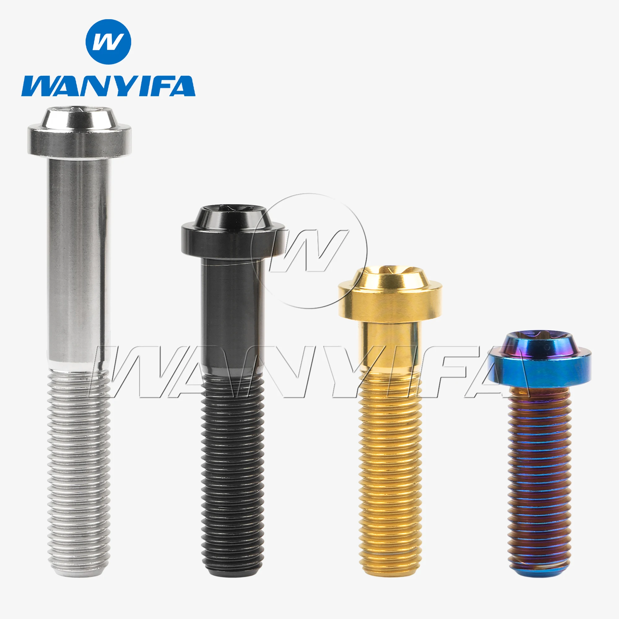

Wanyifa Titanium Ti Bolt M10x20/25/30/35/40/50/60/65mm T50 Torx Head Screws for Motorcycle Car Retrofit Accessories