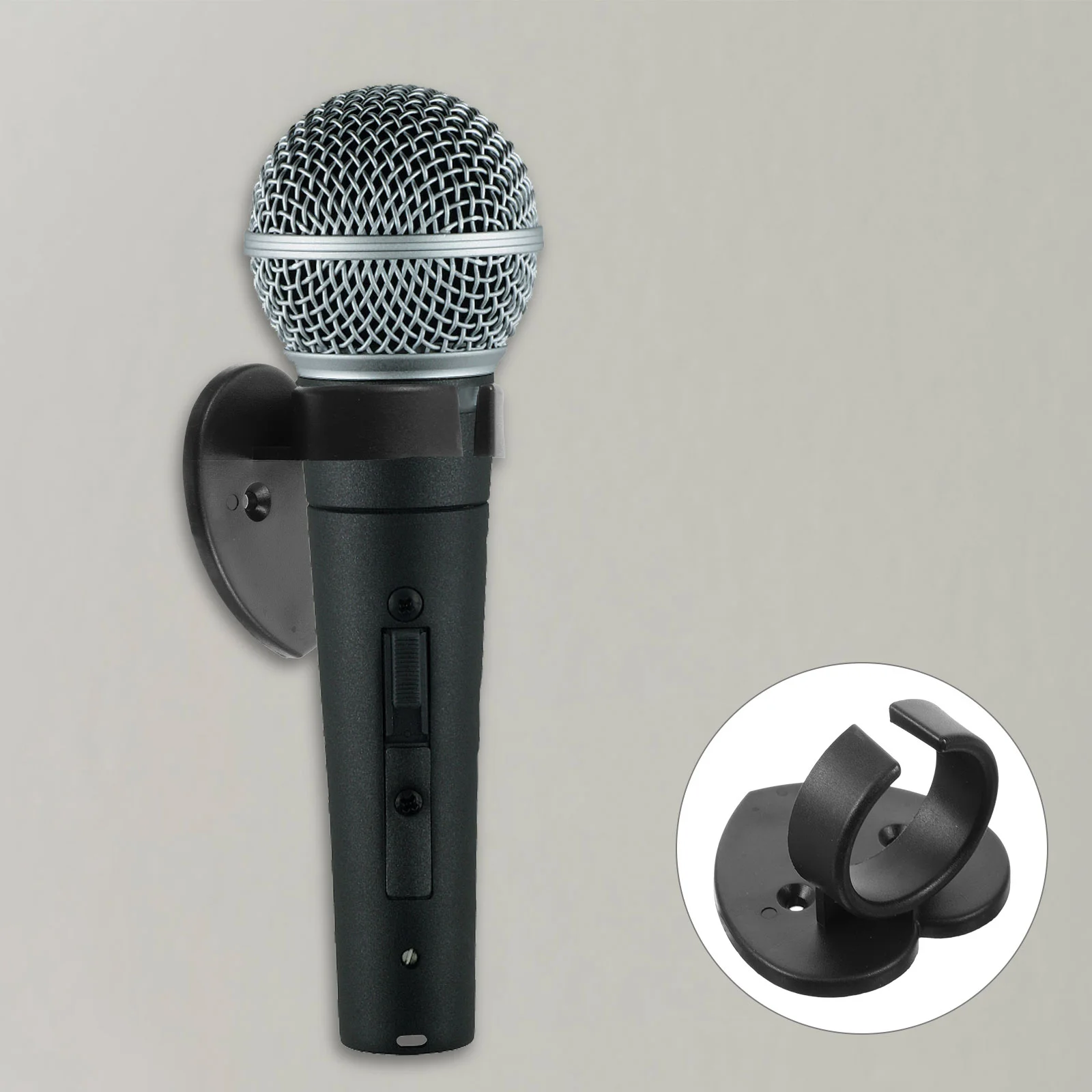 6Pcs HeartShaped Microphone Fixing Clip Wall Mount Bracket Holder Lavalier Accessories Ktv Supplies Mic Stand AntiRoll Ring
