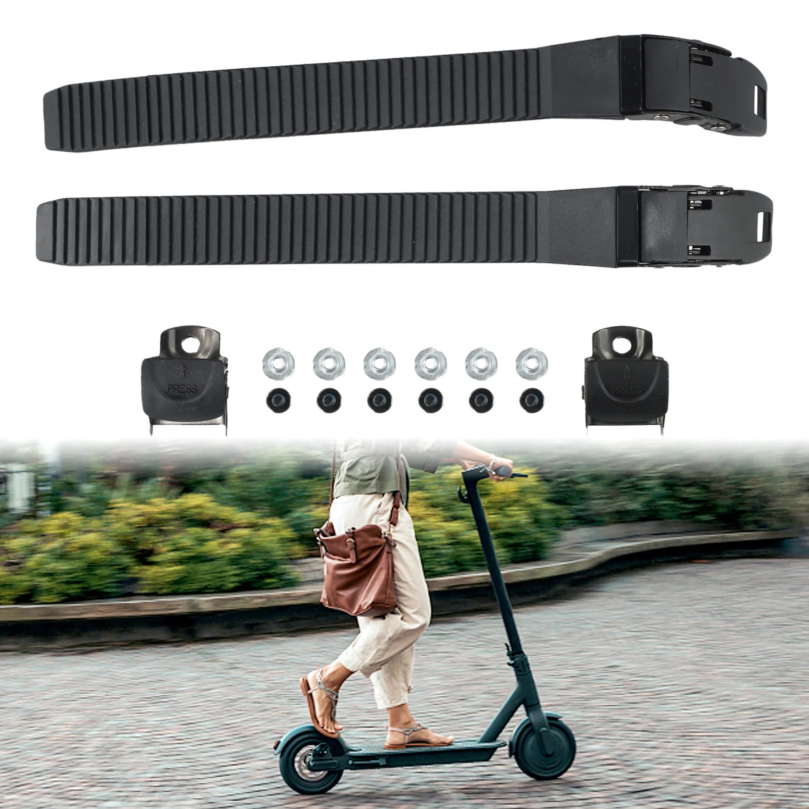 

2pcs Lnline Skates Fastening Straps Skate Shoes Strap Buckle Hockey Shoe Universal Adjustable Skating Shoes Straps Skates Parts