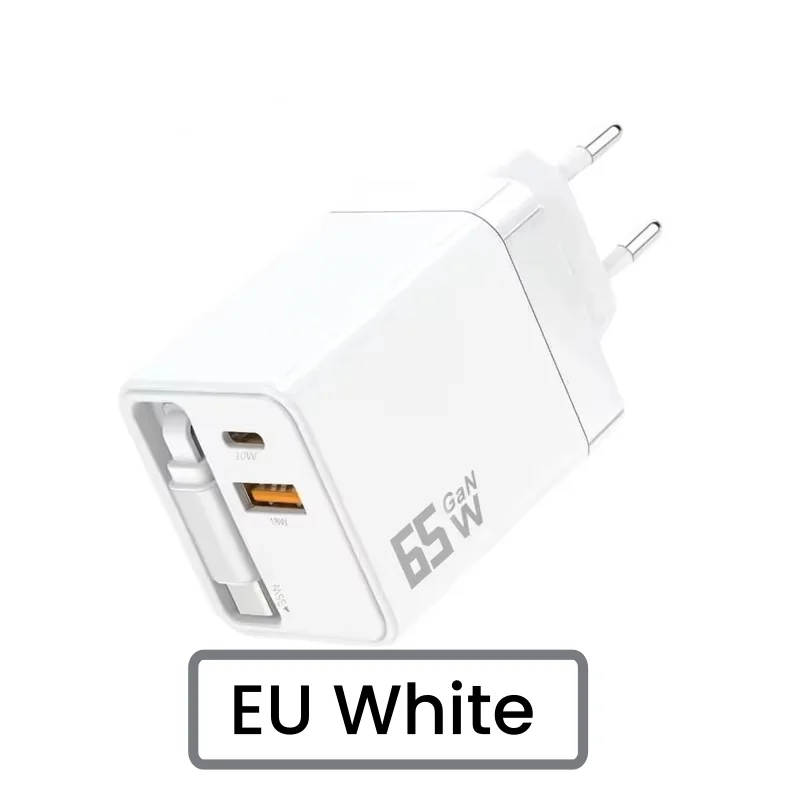 ตัวเลือกสินค้า หัวชาร์จ GaN 65W ชาร์จเร็ว iPhone 16 Pro Max
