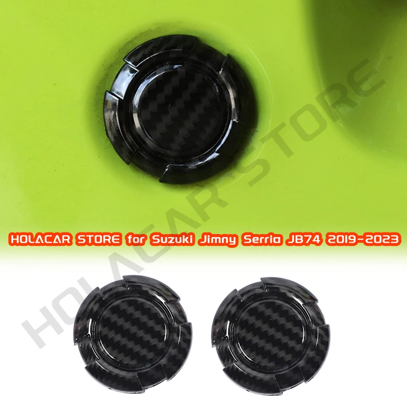 2Pcs Magnetic Car Door Key Hole Decorazione Copertura Trim Door Lock Cover Per Suzuki Jimny Jb74 Jb64 2019 2020 2021 2022 2023 Gen 4