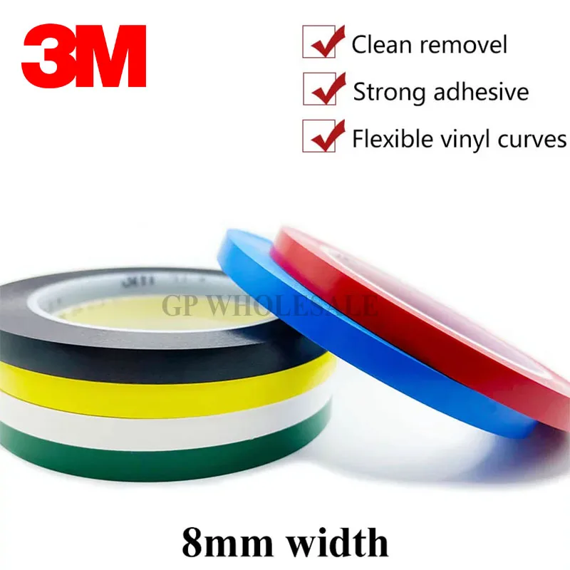 Forte do Vinil do Perfume Superior Grupo do Pacote para a Decoração Mascarando Amarelo Preto Azul Branco Vermelho Verde Comprimento 33m mm 3m 471-fita