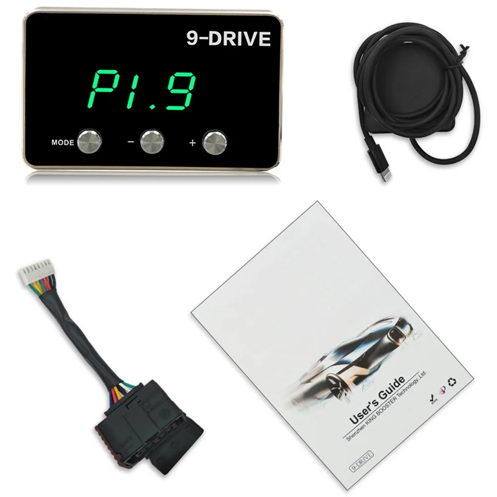 

Electronic Throttle Controller 9 MODE Pedal Accelerator Fuel-Efficient for Jeep Wrangler JK Dodge Challenger RAM 1500