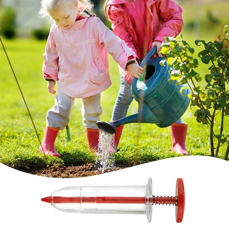 BAOHOKE 3pcs Seeds Dispenser Mini Hand Seed Drill Portable Seed Sower Garden Plant Seed Planter Gardening Hand Seeder Tool 