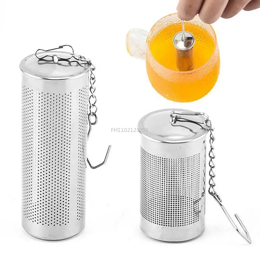S/L Stainless Steel Tea Infuser Locking Spice Leaf Tea Ball Strainer Mesh Tea Filter Fine Mesh Coffee Filter Kitchen Accessories