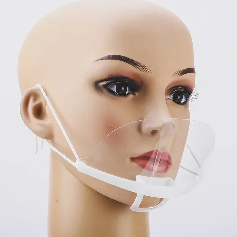 10pcs Transparent Masks Permanent Anti Fog Catering Food Hotel Chef Waiter Kitchen Restaurant Kitchen Gadgets Essentials
