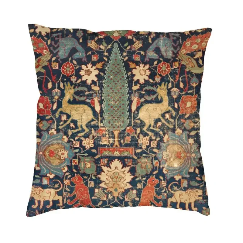 

Modern Vintage woven tapestry pillow cover sofa antique Bohemian ethnic Persian carpet home decoration