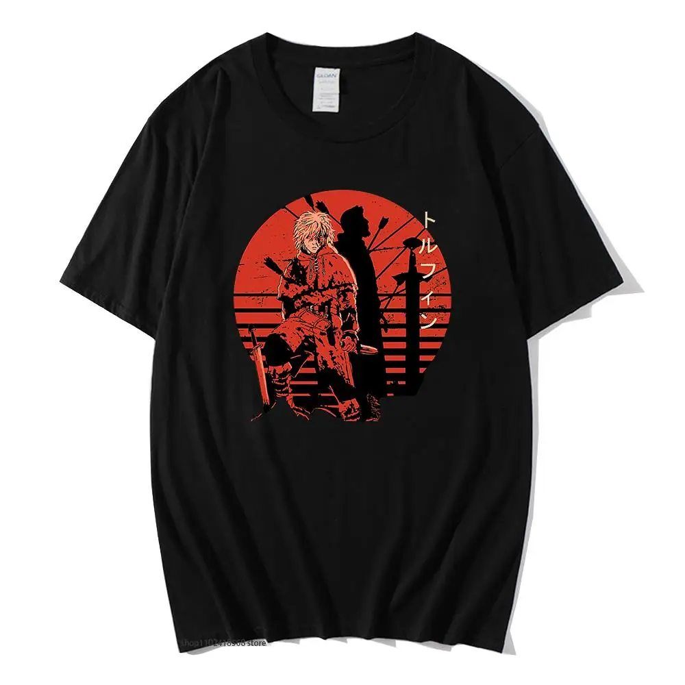 

Vinland Saga Graphic T-Shirts Manga Thorfinn Print Tshirt MEN Casual Fashion Japanese Anime Women Clothes 100% Cotton Men Tees