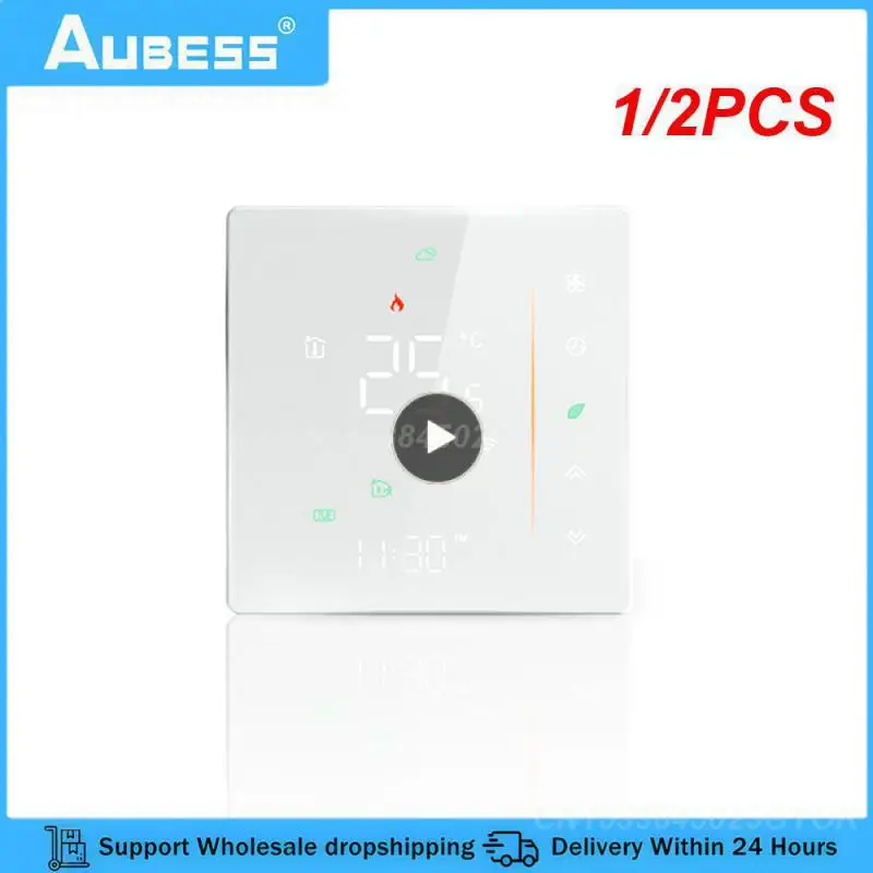 

1/2PCS Graffiti Design Customizable Design Voice Control Alexa Durable Versatile Wifi Electric Floor Heating Thermostat 16a