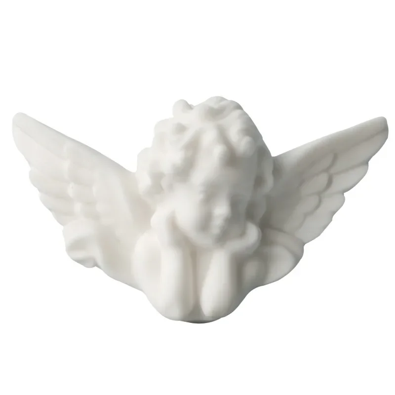 3D Little Angel Silicone Soap Mold DIY Cute Mermaid Aromatherapy Plaster Resin Crafts Crystal Cast Molds Home Decor Gift