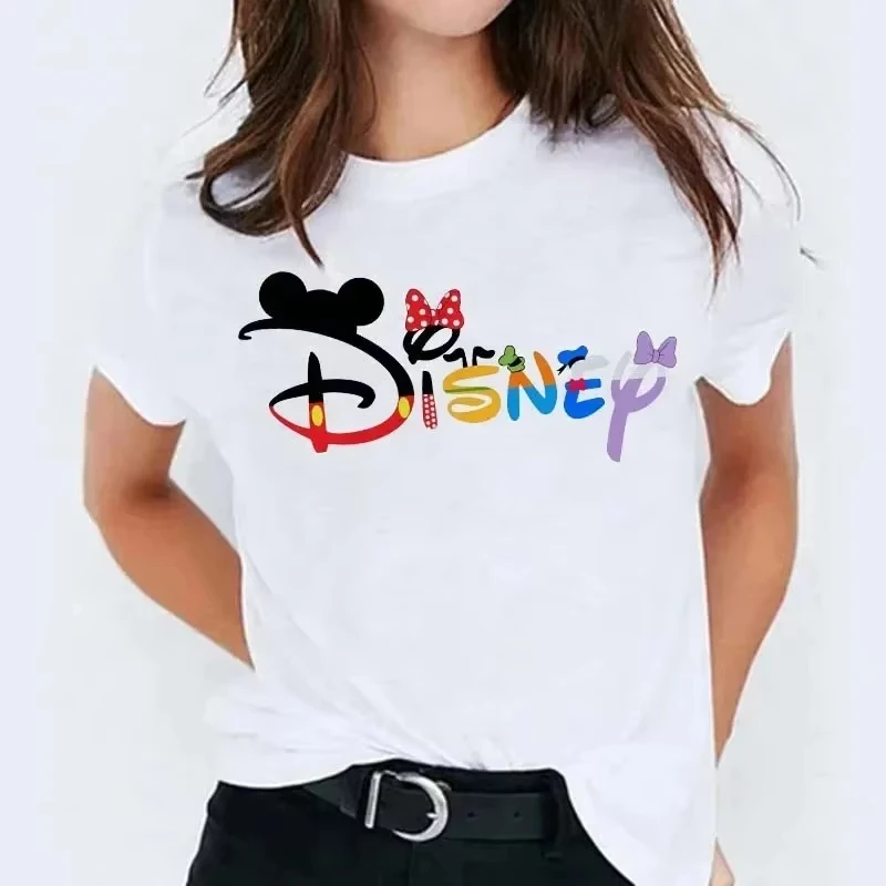 تي شيرت حريمي مطبوع عليه حروف كرتونية Harajuku تي...