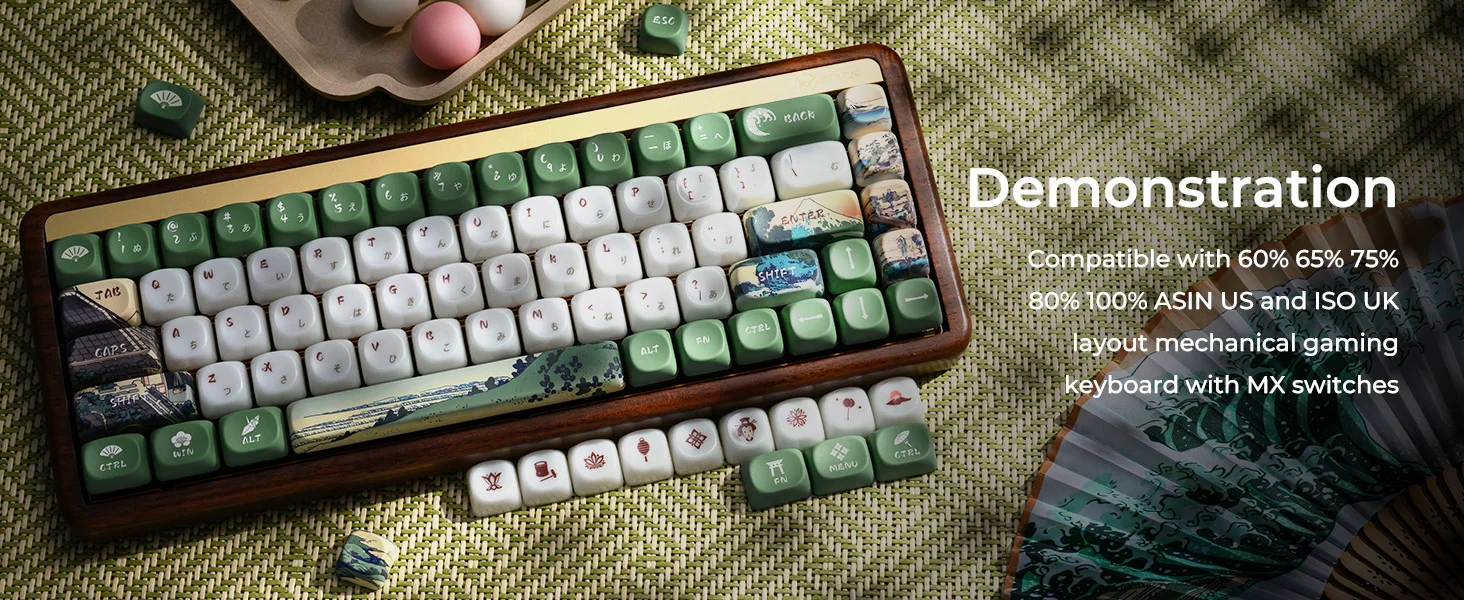 UKIYO-E Ceramic Glaze Keycap